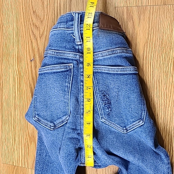 MADEWELL CALI DENIM-BOOT 23x25 FADED DISTRESSED PRE-OWNED GIRLS DENIM JEANS - Picture 3 of 7